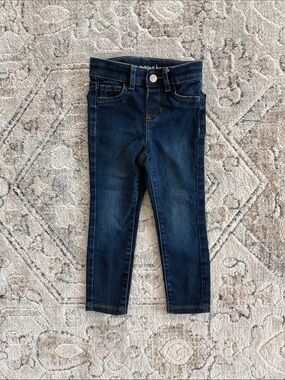 Jumping Bean Girls 3T Dark Blue Skinny Jeans - Stretch Denim